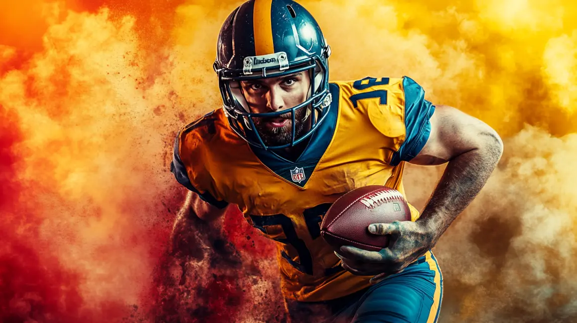 Bet on Dynamic Cricket Action at PKPLAY. A professional cricket player in a yellow jersey takes a powerful swing, capturing the dynamic action and big betting opportunities you can find at PKPLAY.